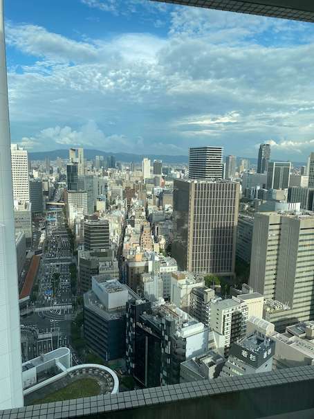 リッツ・カールトン大阪の部屋からの景色